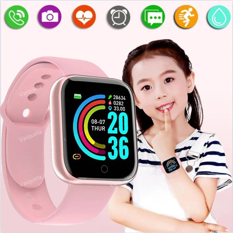 Bluetooth Smart Connected child Fitness Tracker Digital Watch Y68 Smartwatch for Men Women Children’s  Waterproof Watches Montre