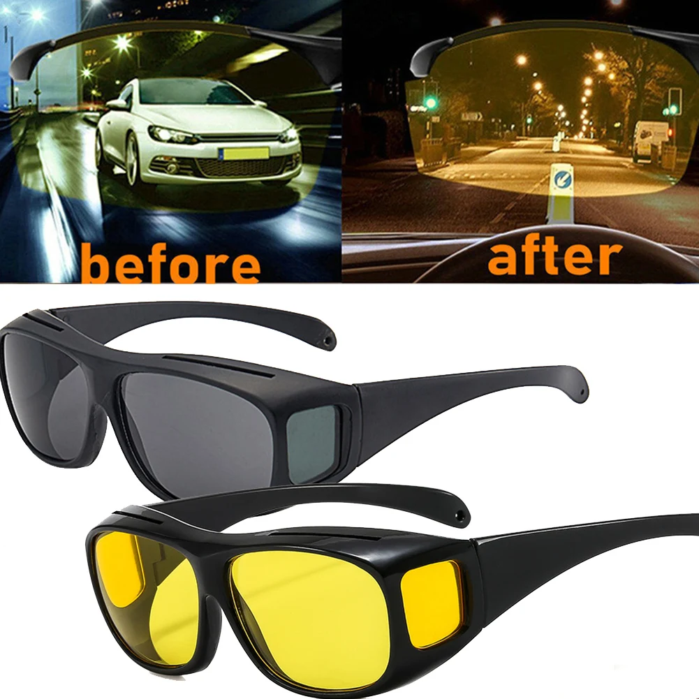 Car Night Vision Drive Glasses Goggles Safety Anti-Glare Anti-UV Driving Sunglasses Drivers Glasses Auto Interior Accessories