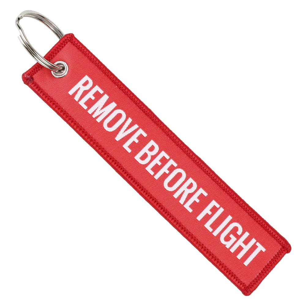 Car-styling Remove Before Flight Interior Accessories Luggage Tag Label Car Key Rings Keychains Keyring