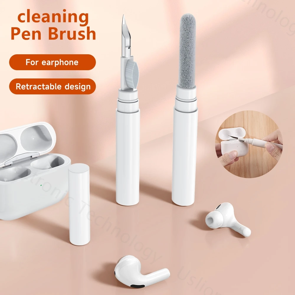 Earphones Cleaning Kit for Airpods Pro 2 2023 Wireless Bluetooh Earbuds Case Cleaner for Airpods 3 2 1 Lenovo Earbuds Clean Pen