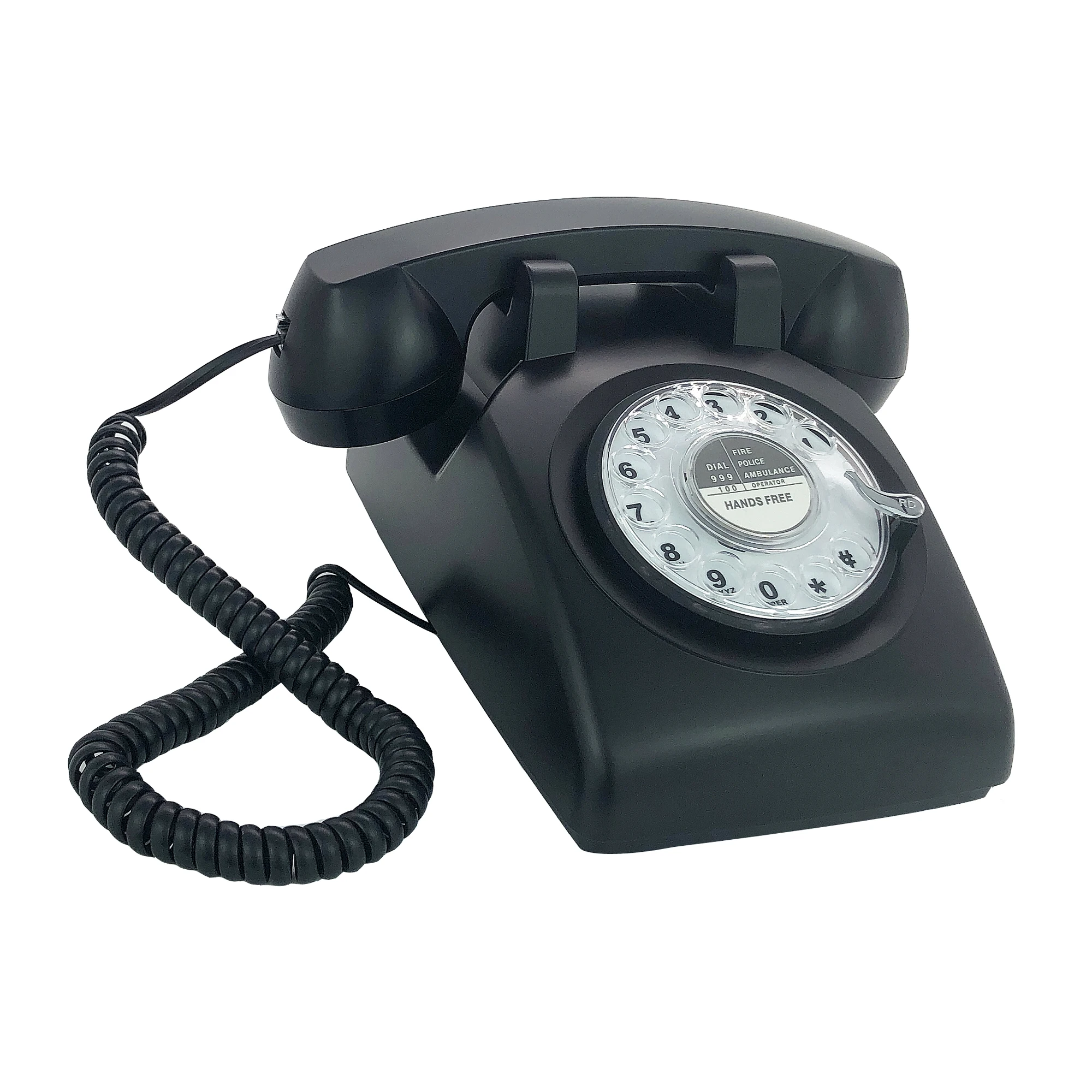 H3bc6d90619e944b580d852a2c2c1a716o - Corded Retro Telephone Classic Vintage Rotary Dial Landline Phone for Home/Office/Hotel, Antique Old Fashion Phones for Senior