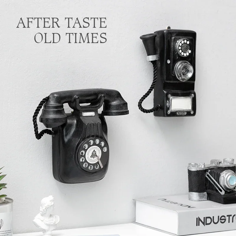 Retro Wall Phone Pendant Restaurant Creative Wall Decoration Bar Restaurant Coffee Shop Wall Decoration