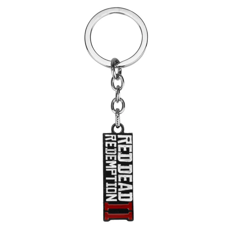 S30727e42ed1947bca5a5d7ffc8032707p - Red Dead Redemption 2 Keychain Men Cosplay Game Gun Pendant Car Key Rings Metal Key Accessories Key Props Bag Jewelry Fans Gift