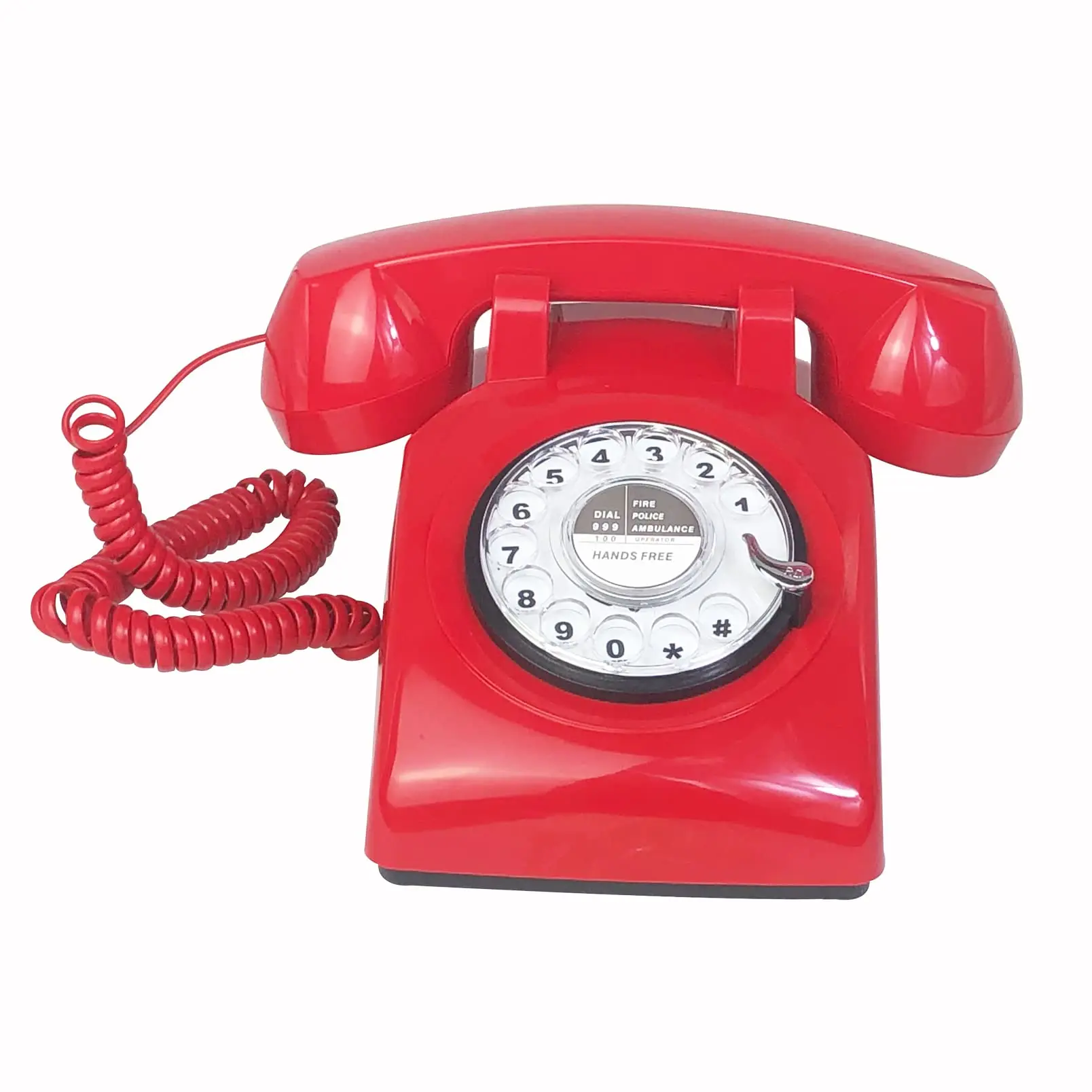 S957047b0057e491ea168052c8a61d33ch - Corded Retro Telephone Classic Vintage Rotary Dial Landline Phone for Home/Office/Hotel, Antique Old Fashion Phones for Senior