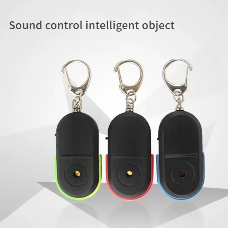 S98f92cc08ea54163bdf87c4802d4ec6dl - Smart Find Locator Anti-Lost Key Finder Keychain Whistle Beep Sound Control LED Torch Portable Car Key Mini Finder