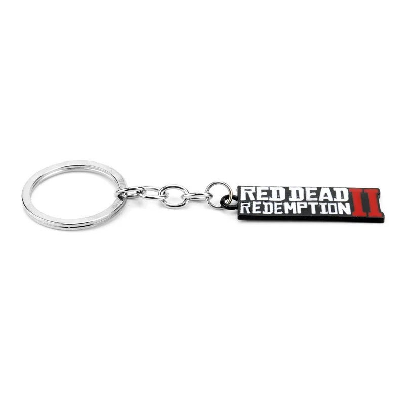 Se4e84074cd7343e7b7e713fac5897dfbw - Red Dead Redemption 2 Keychain Men Cosplay Game Gun Pendant Car Key Rings Metal Key Accessories Key Props Bag Jewelry Fans Gift