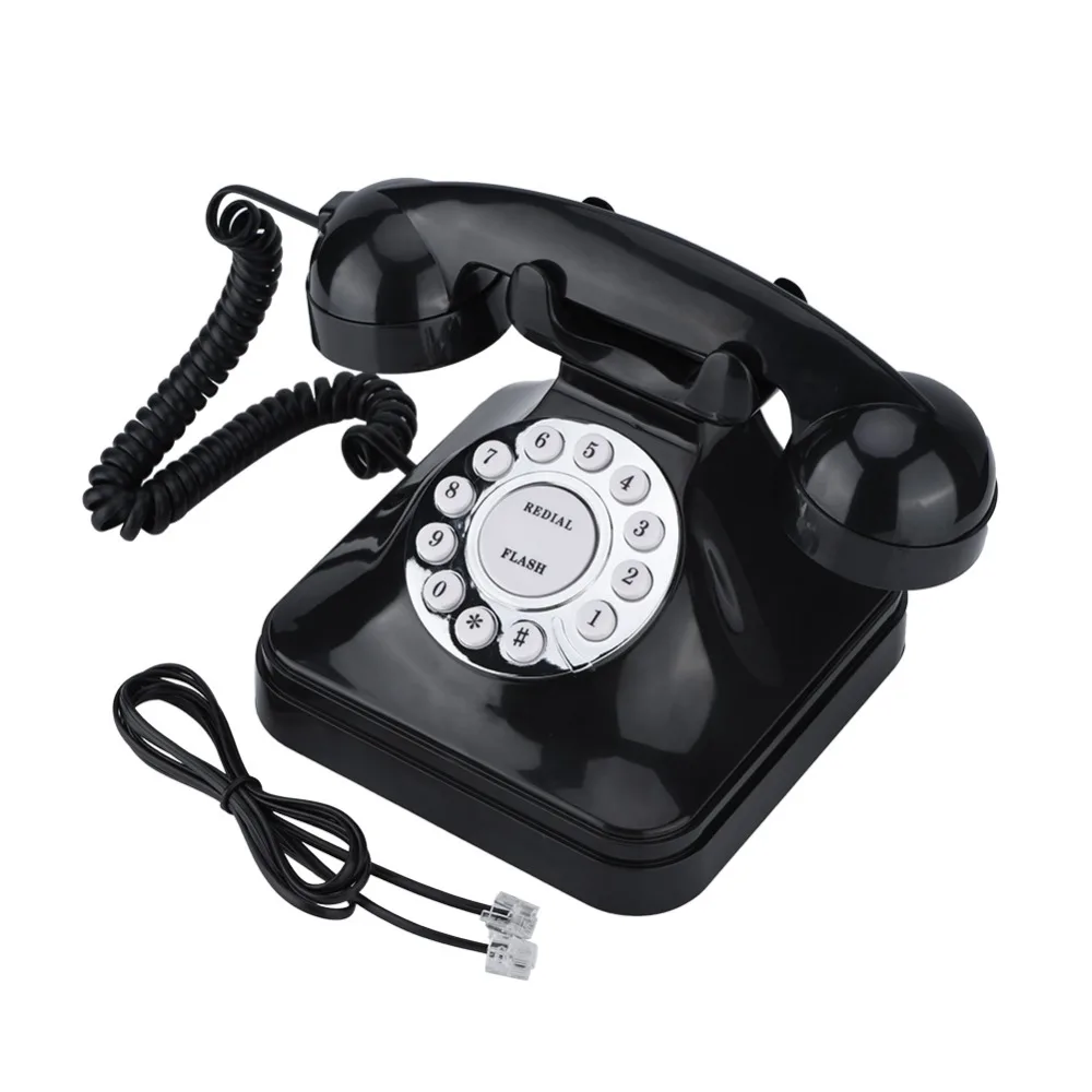 WX-3011 Vintage Telephone Black Home Telephone Retro Wire Landline Phone Telefono Fijo Telefone Fixo Landline Phone