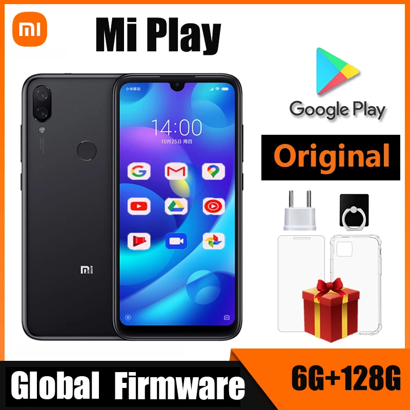 Xiaomi mi play smartphone Mediatek MT6765 Helio P35 telephone intelligent 1080 x 2280 pixels celular