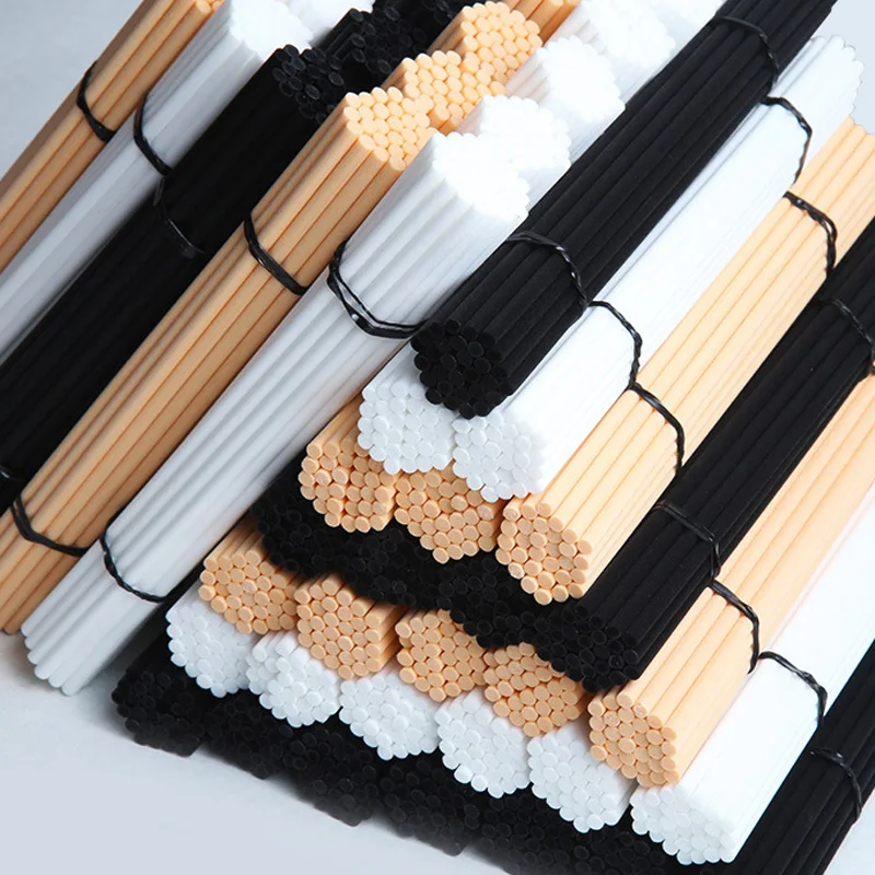 100pcs Fiber Sticks Diffuser Aromatherapy Volatile Rod For Home Car Bathroom Fragrance Diffuser Rattan Sticks Home Decoration