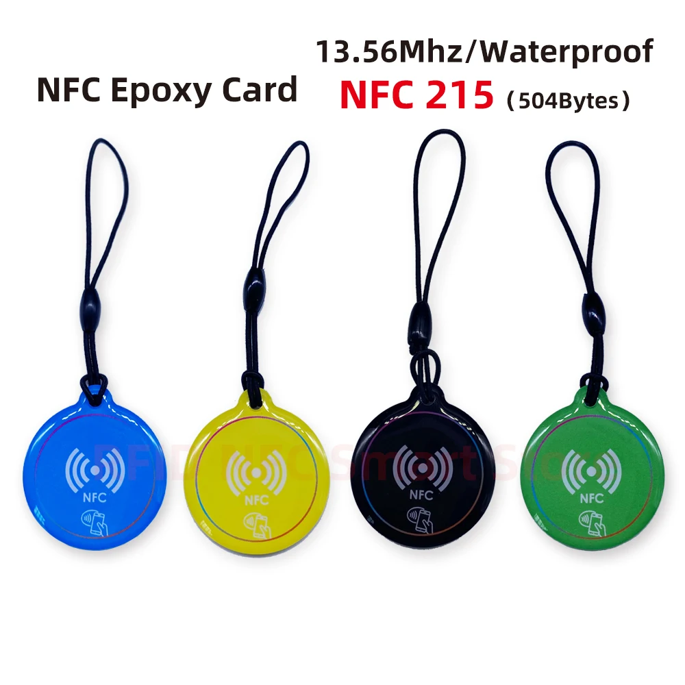 NFC Adhesive Dripping Card 13.56Mhz Smart Card 504Bytes Nt/ag 215 Tag Card Smart Business Card For All NFC Enabled Phone