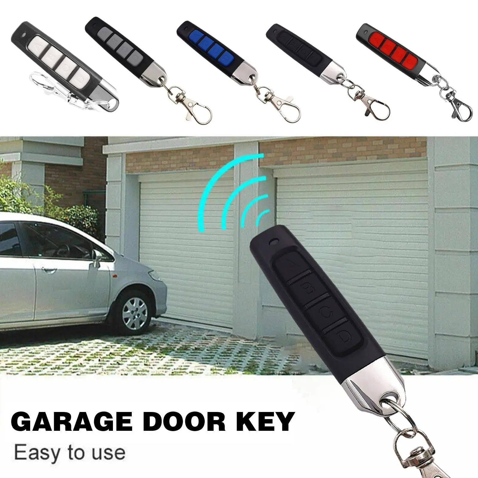 433Mhz Remote Control Duplicator 4 in 1 Clone Code Car Key Fob Duplicator Remote Control For Gate Smart Garage Door Opener