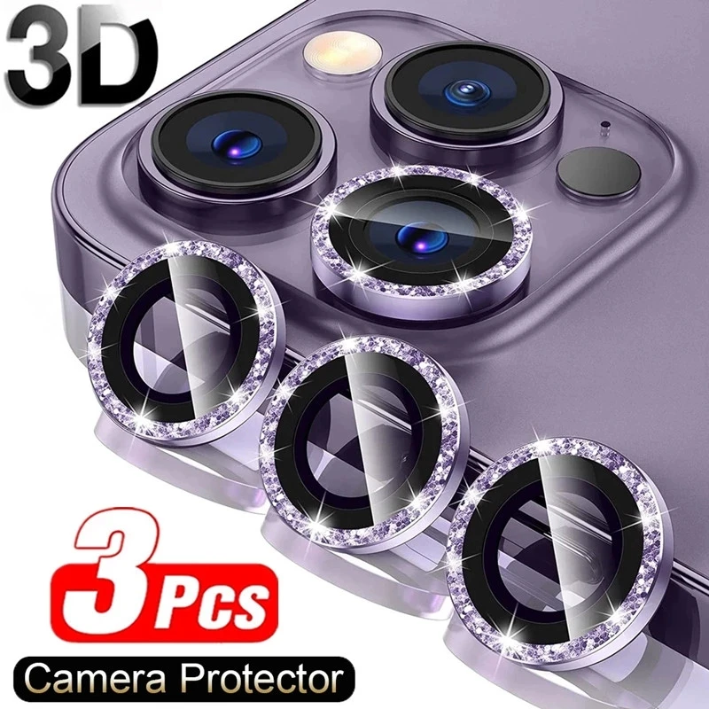 Lens Metal Ring Protector Glass for iPhone 15 14 13 11 12 Pro Max Mini Camera Lens Protection On iPhone 15 Pro Max Camera Film