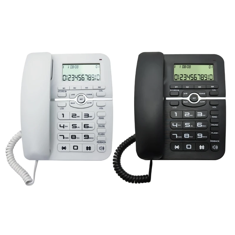 Desktop Corded Telephone for Home Landline Telephone with Big Buttons Hotel