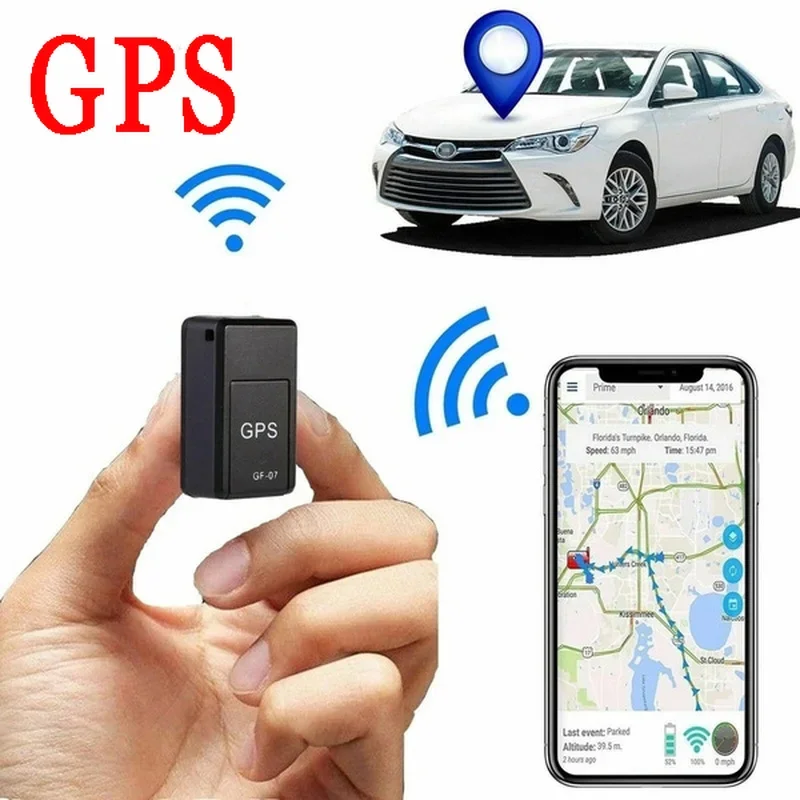 Aubess GPS Car Tracker Real Time Tracking Mini GF-07 Anti-Theft Anti-lost Locator Strong Magnetic Mount SIM Message Positioner