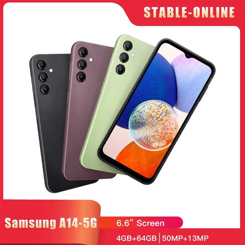 Original Samsung Galaxy A14 A146U 5G Mobile Phone 6.6\