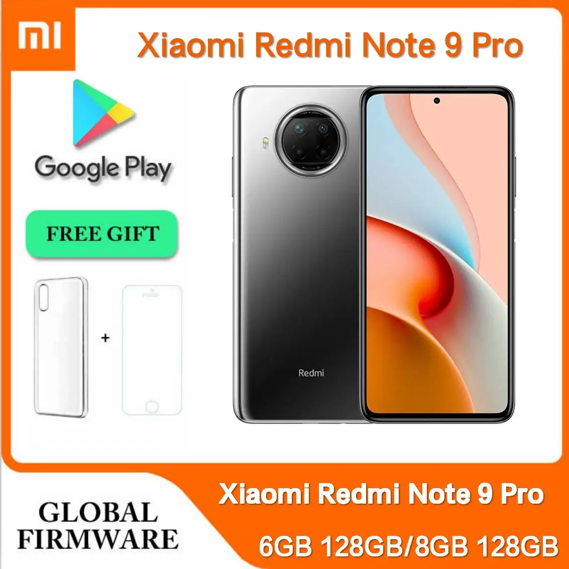 Original Xiaomi Redmi Note 9 Pro 5G Mobile Phone NFC 6GB/8GB 128GB Dual SIM 6.67” 108MP+16MP Octa-Core Android CellPhone