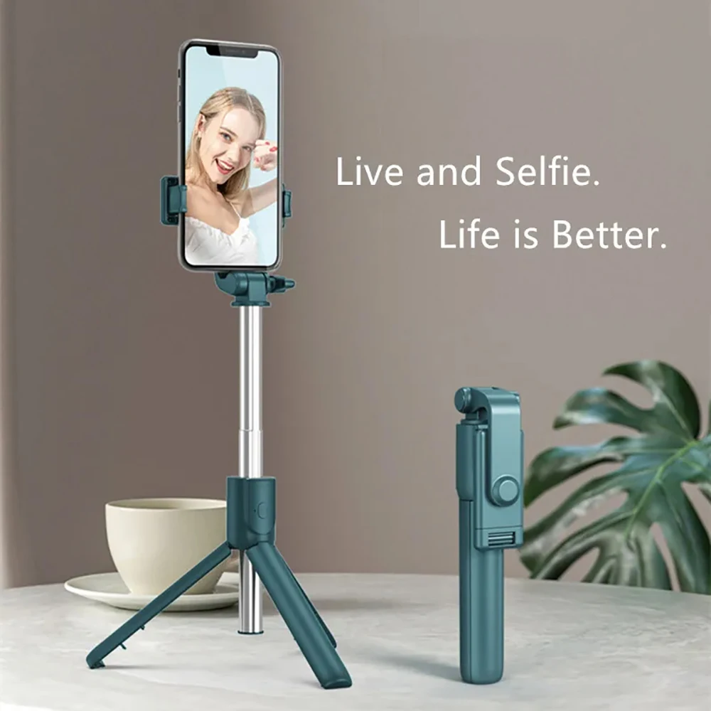 1719043267 811 Selfie Stick Tripod Remote Shutter Extendable Monopod Adjustable For Mobile Smartphon Wireless Bluet - Selfie Stick Tripod Remote Shutter Extendable Monopod Adjustable For Mobile Smartphon Wireless Bluetooth Mini Phone Tripod Stand