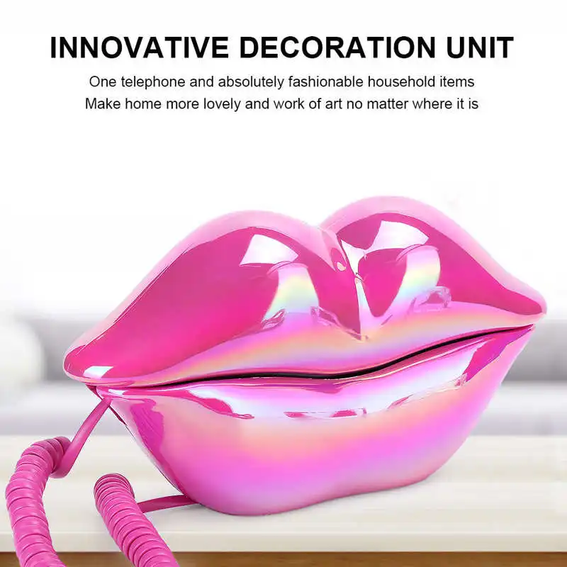 1719085806 980 Lip Telephone Electroplating Fashionable Lip Telephone Flocking Retro Sexy Home Phone Decoration Gif - Lip Telephone Electroplating Fashionable Lip Telephone Flocking Retro Sexy Home Phone Decoration Gift