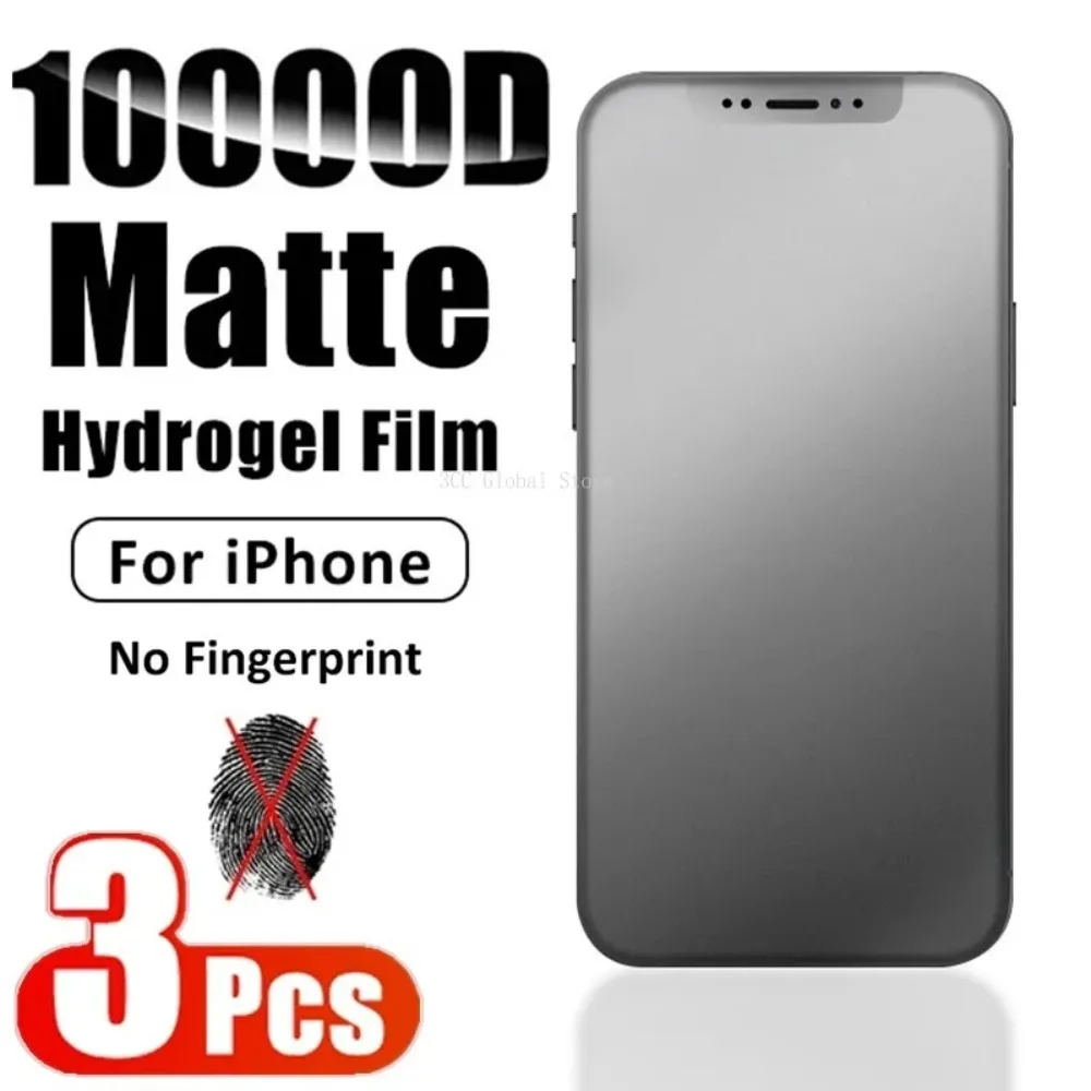 3Pcs Hydrogel Film for iPhone 11 14 Pro Max 12 Mini 7 8 Plus Screen Protector for IPhone 13 Pro X XR XS MAX