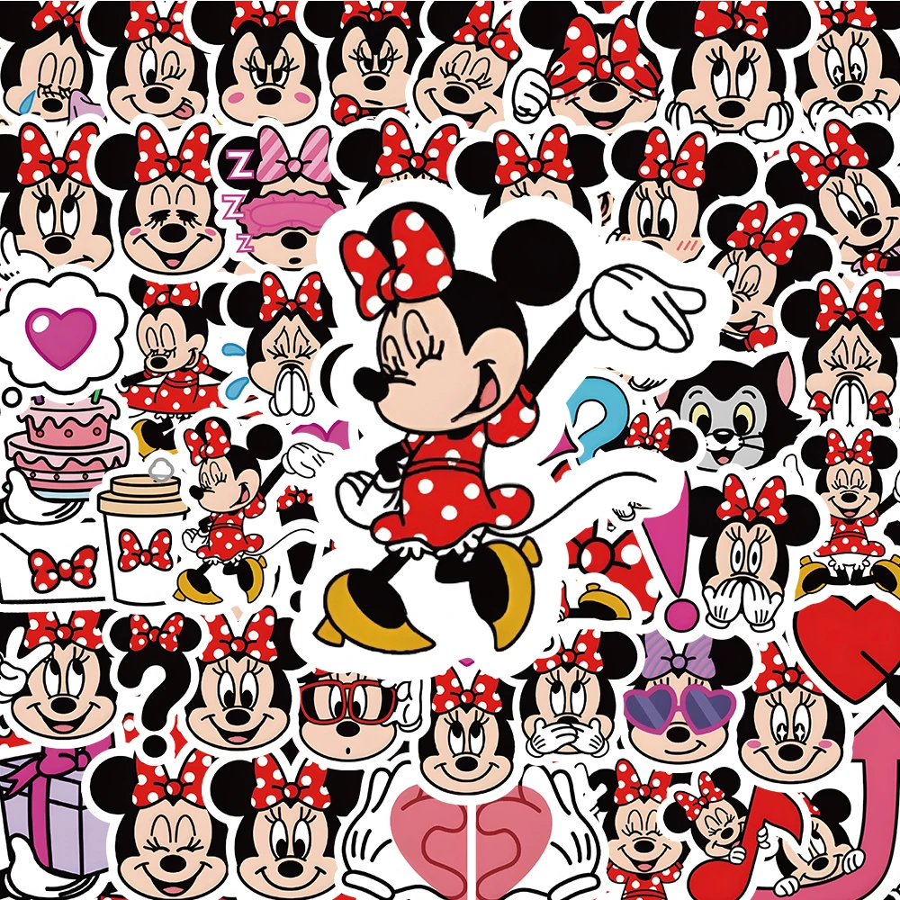 1719092527 418 10 30 60pcs Classic Disney Anime Mickey Mouse Minnie Mouse Stickers Cute Cartoon Decals DIY Phone.jp - 10/30/60pcs Classic Disney Anime Mickey Mouse Minnie Mouse Stickers Cute Cartoon Decals DIY Phone Laptop Kawaii Kids Sticker Toy