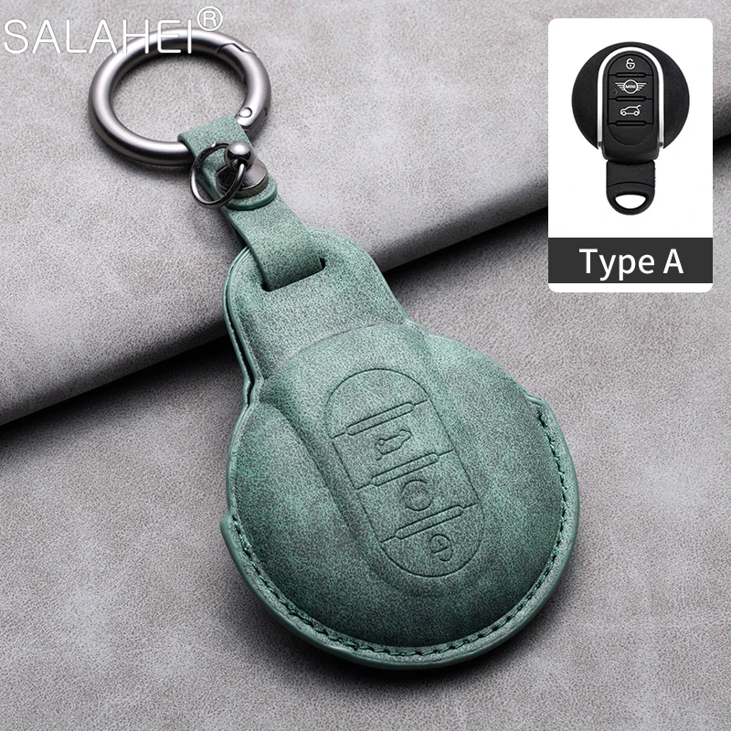 1719123909 503 Sheepskin Car Remote Key Case Full Cover Fob For BMW MINI COOPER S ONE JCW F54 - Sheepskin Car Remote Key Case Full Cover Fob For BMW MINI COOPER S ONE JCW F54 F55 F56 F57 F60 CLUBMAN COUNTRYMAN Auto Accessory