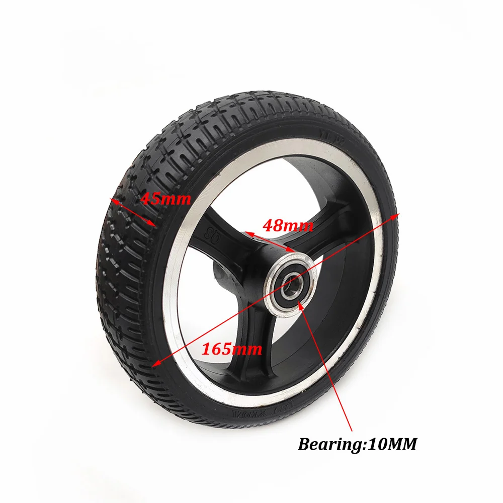 1719412207 384 6 5 Inch Solid Wheel 165x45 Tire with Aluminium Plastic Rim for Mini Electric Scooter - 6.5 Inch Solid Wheel 165x45 Tire with Aluminium/Plastic Rim for Mini Electric Scooter