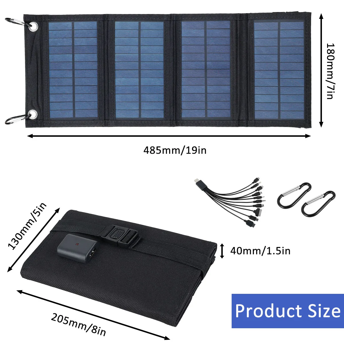 1719425466 463 Solar Panel Folding Charger Portable Battery Charger for Cell Phone Outdoor Waterproof Power Bank fo - Solar Panel Folding Charger Portable Battery Charger for Cell Phone Outdoor Waterproof Power Bank for Camping Accessories