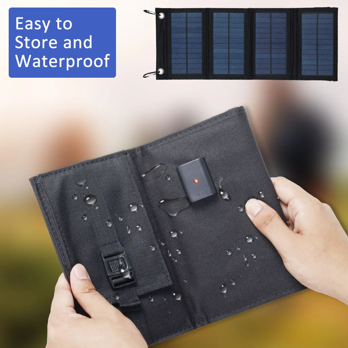 1719425467 620 Solar Panel Folding Charger Portable Battery Charger for Cell Phone Outdoor Waterproof Power Bank fo - Solar Panel Folding Charger Portable Battery Charger for Cell Phone Outdoor Waterproof Power Bank for Camping Accessories