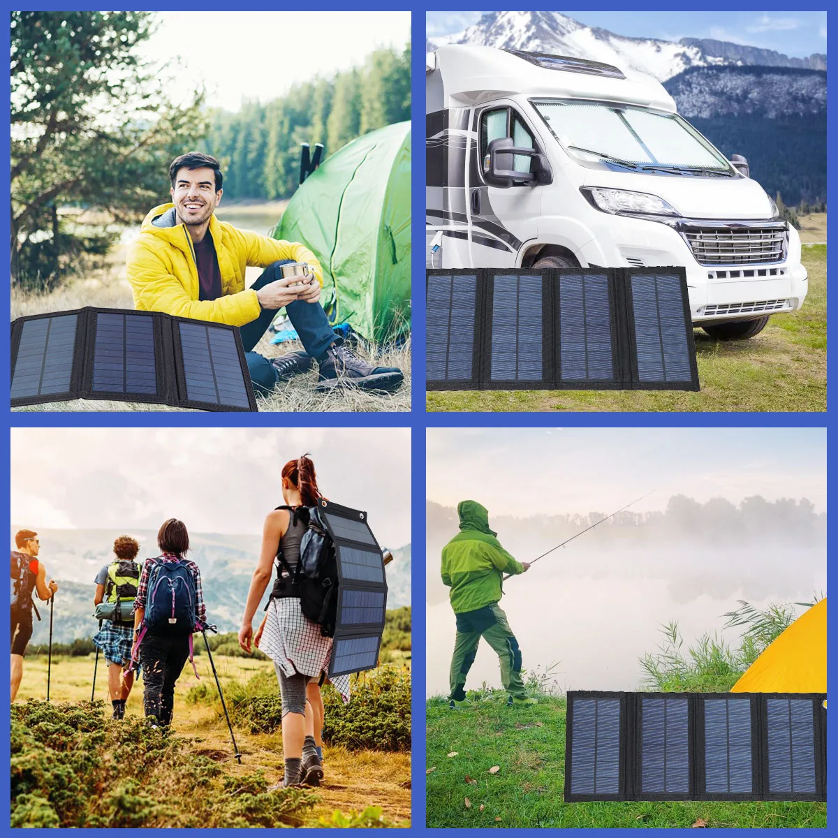 1719425467 897 Solar Panel Folding Charger Portable Battery Charger for Cell Phone Outdoor Waterproof Power Bank fo - Solar Panel Folding Charger Portable Battery Charger for Cell Phone Outdoor Waterproof Power Bank for Camping Accessories