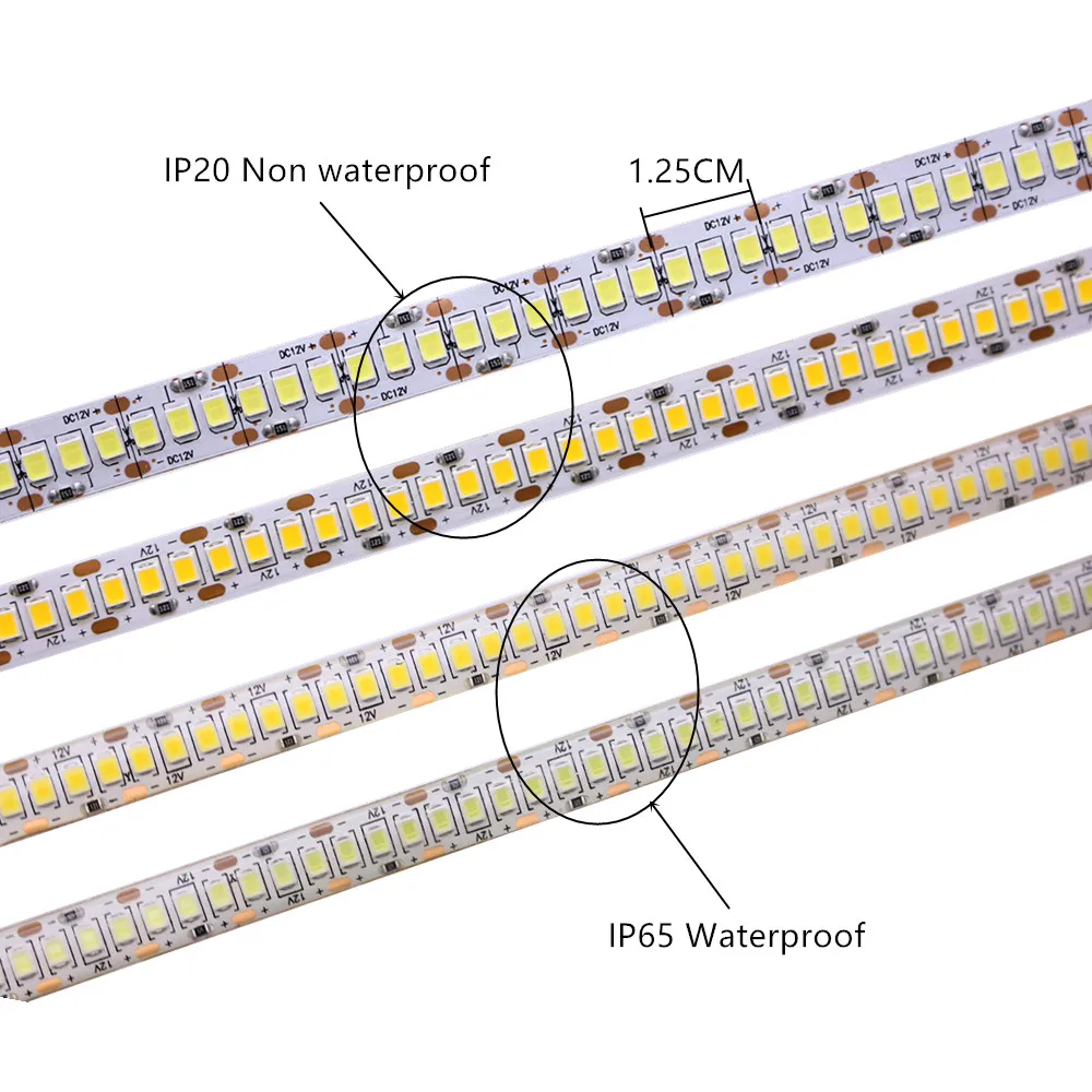 1719425652 732 5M 12V IP65 Waterproof IP20 2835 non waterproof Flexible light LED Strip tape 240led m showcase - 5M 12V IP65 Waterproof  IP20 2835 non waterproof Flexible light LED Strip tape  240led/m  showcase led more bright  warm white