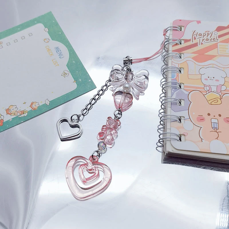 1719438907 486 Bag IP Samsung Cute Accessories Pink Y2K Bowknot Love Phone Charms Pendant Kawaii Key Chain Girl - Bag IP Samsung Cute Accessories Pink Y2K Bowknot Love Phone Charms Pendant Kawaii Key Chain Girl Strap Lanyard Beaded Ins Korea