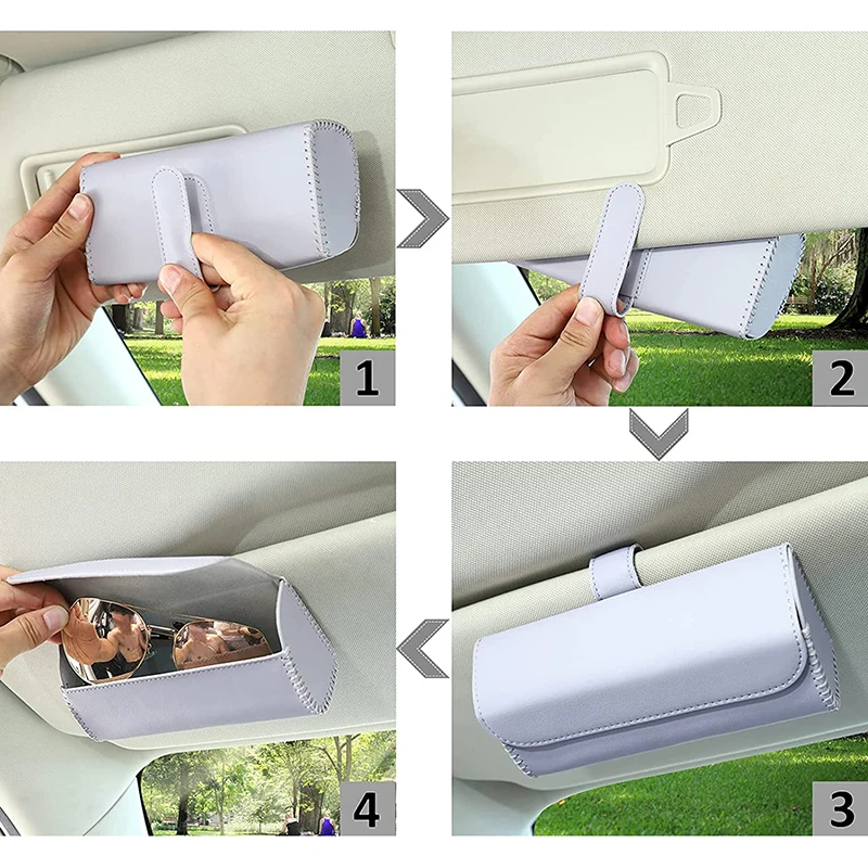 1719443409 629 1pc Glasses Holder Car Sun Visor Glasses Case Organizer Glasses Storage Box Holder Visor Sunshade Ca - 1pc Glasses Holder Car Sun Visor Glasses Case Organizer Glasses Storage Box Holder Visor Sunshade Car Holder For Glasses