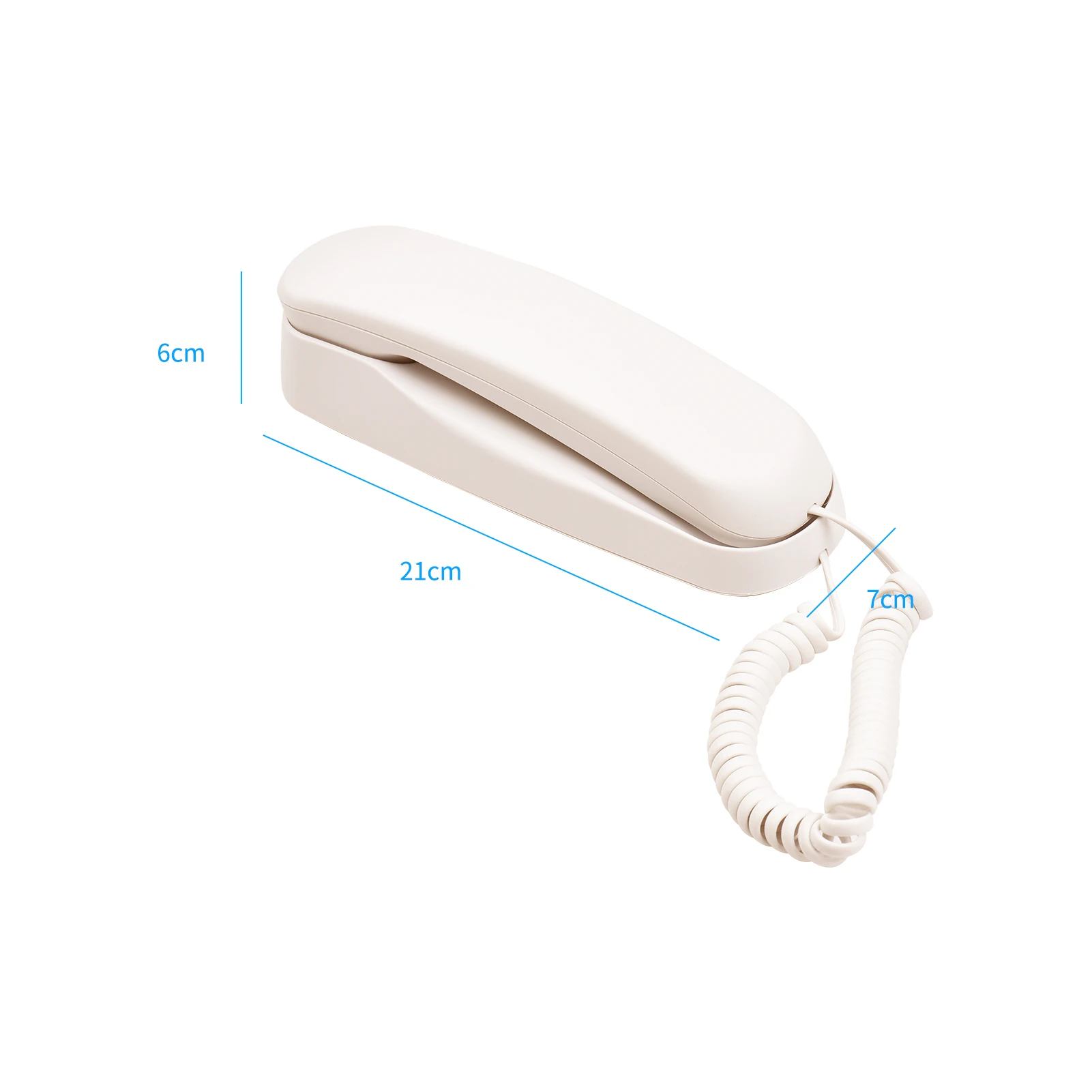 1719454628 776 Mini Desktop Corded Landline Phone Fixed Telephone Wall Mountable Supports Mute Pause Redial Functio - Mini Desktop Corded Landline Phone Fixed Telephone Wall Mountable Supports Mute/ Pause/Redial Functions for Home Hotel Office