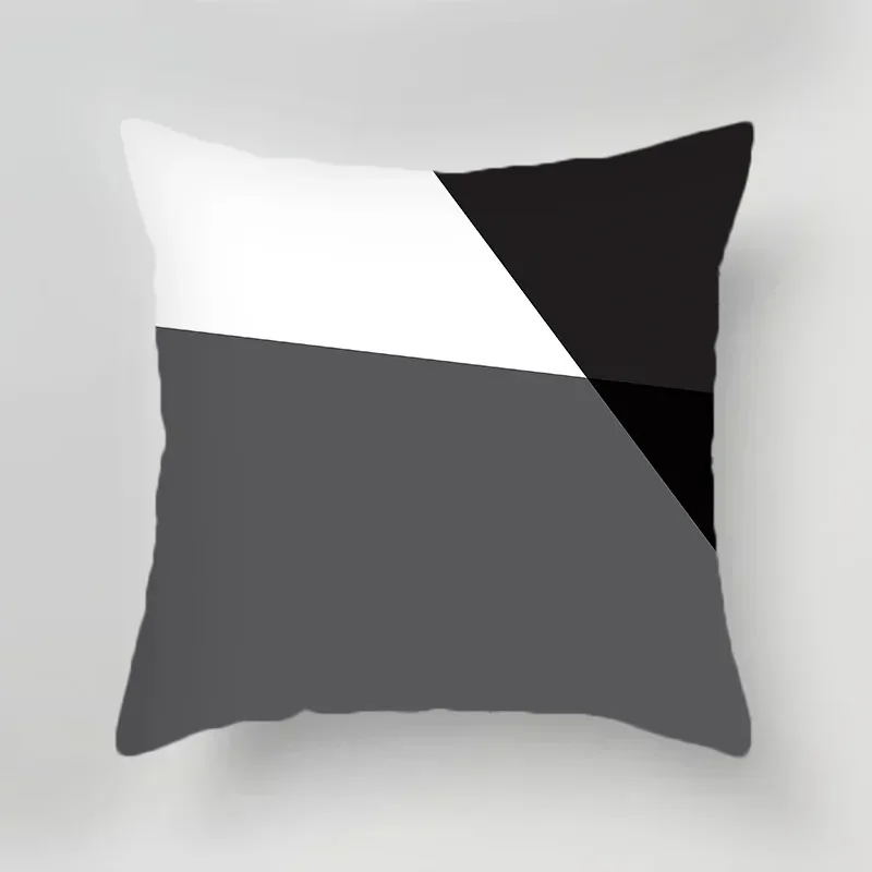 1719459066 596 Black and White Gray Geometric Simple Print Pattern Luxury Home Decoration Pillowcase Living Room So - Black and White Gray Geometric Simple Print Pattern Luxury Home Decoration Pillowcase Living Room Sofa Car Cushion Cover