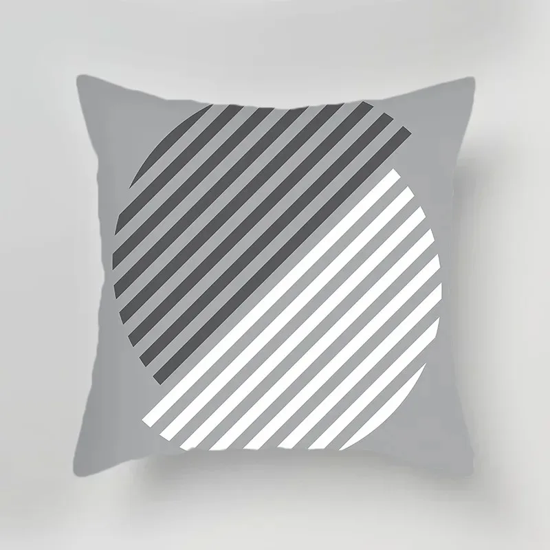 1719459066 840 Black and White Gray Geometric Simple Print Pattern Luxury Home Decoration Pillowcase Living Room So - Black and White Gray Geometric Simple Print Pattern Luxury Home Decoration Pillowcase Living Room Sofa Car Cushion Cover