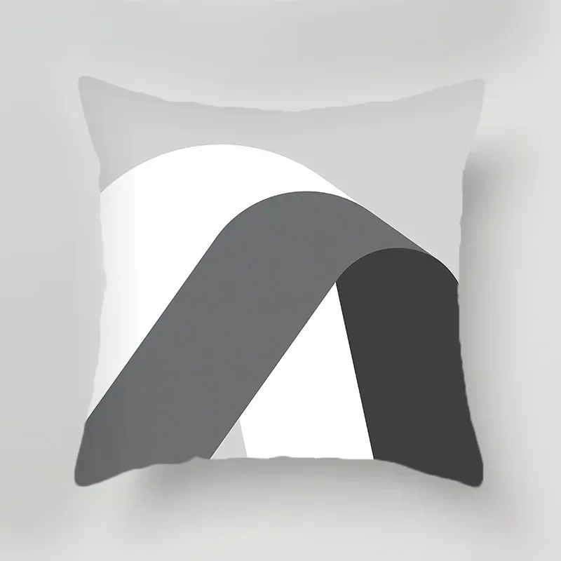 1719459067 925 Black and White Gray Geometric Simple Print Pattern Luxury Home Decoration Pillowcase Living Room So - Black and White Gray Geometric Simple Print Pattern Luxury Home Decoration Pillowcase Living Room Sofa Car Cushion Cover