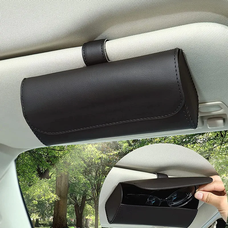 1pc Glasses Holder Car Sun Visor Glasses Case Organizer Glasses Storage Box Holder Visor Sunshade Ca - 1pc Glasses Holder Car Sun Visor Glasses Case Organizer Glasses Storage Box Holder Visor Sunshade Car Holder For Glasses