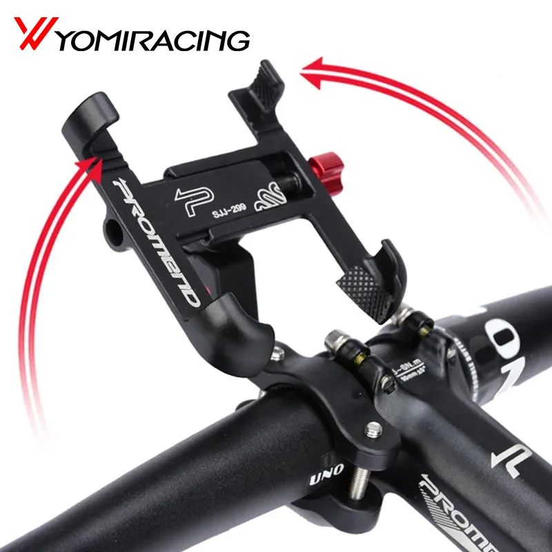 360 Rotatable Bike Mobile Phone Holder Aluminum Adjustable Bicycle Holder Non-slip MTB Phone Mount Stand Cycling Bracket