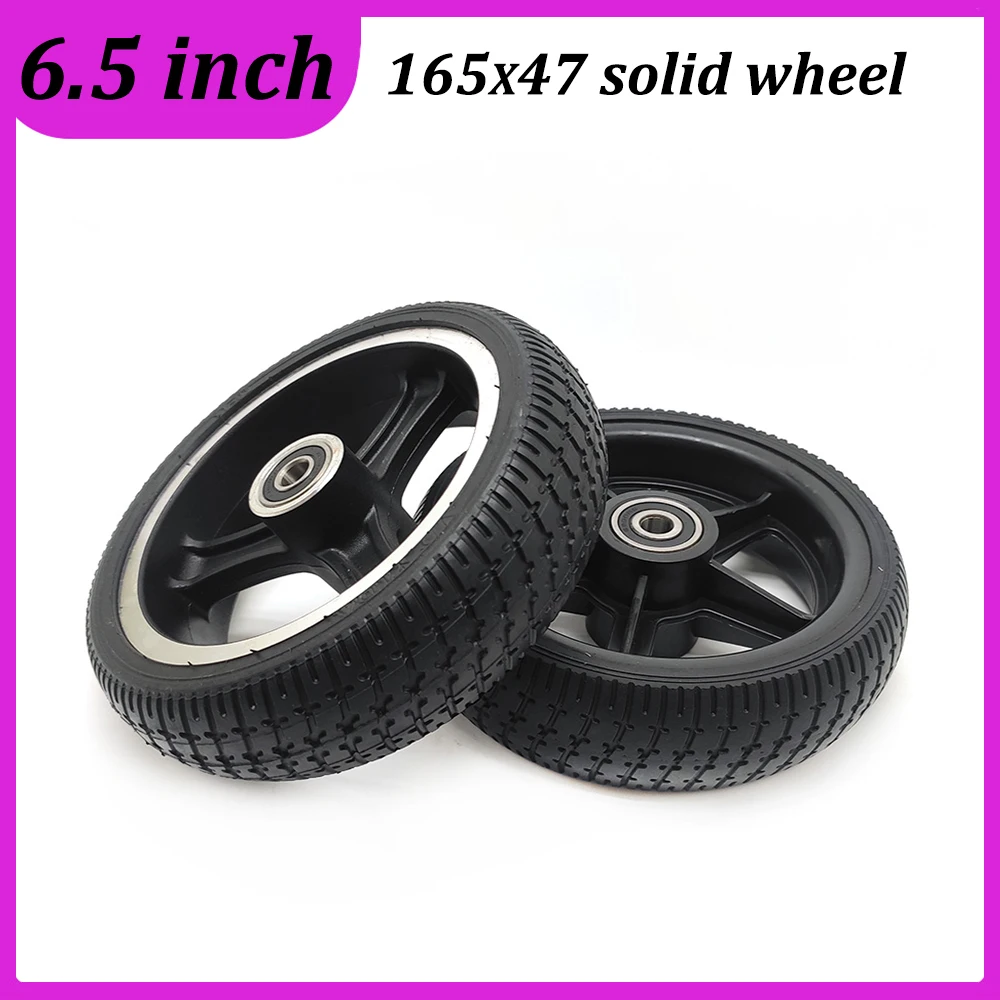 6 5 Inch Solid Wheel 165x45 Tire with Aluminium Plastic Rim for Mini Electric Scooter - 6.5 Inch Solid Wheel 165x45 Tire with Aluminium/Plastic Rim for Mini Electric Scooter