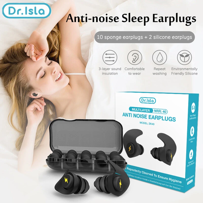 6Pcs Three Layer Anti Noise Silicone Earplugs Anti-Noise Ear Plugs For Sleeping Soft Comfort Sleeping Ear Protector