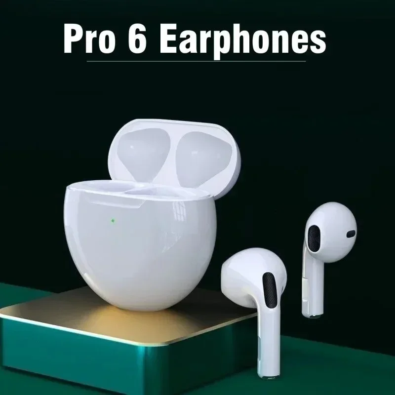 Air Pro 6 TWS Wireless Headphones with Mic Fone Bluetooth Earphones Sport Running Headset for Apple iPhone Xiaomi Pro6 Earbuds