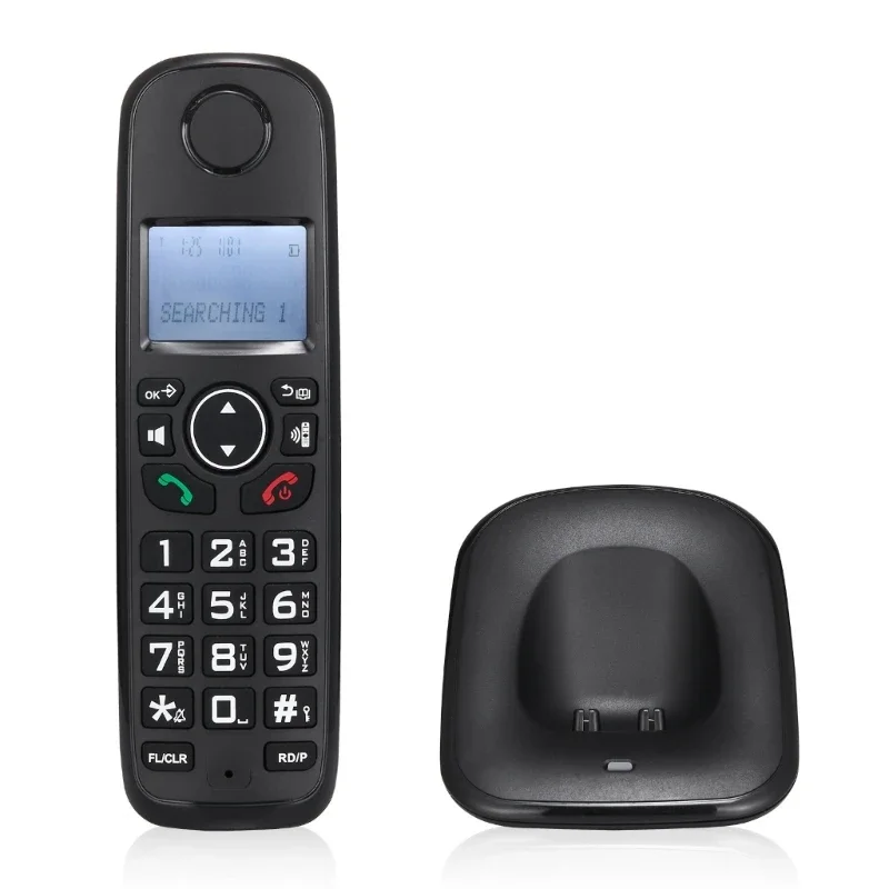 Cordless Landline Fixed Telephone Home Desk Phone with Caller Identification Sound Noise Reduction T - Cordless Landline Fixed Telephone Home Desk Phone with Caller Identification Sound Noise Reduction Telephones D1001