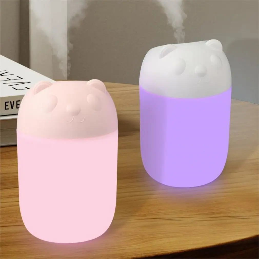 Desktop Humidifier With Colorful Ambient Light Home Aromatherapy Humidifiers Diffusers USB Essential Oil Diffuser Car Purifier