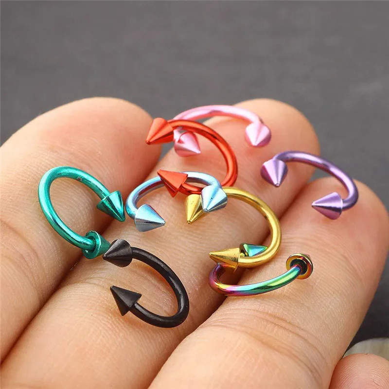 H410ab0148baa412f81d58fdc0b27efe49 - Titanium Ear Piercing Nose Rings Helix Piercings Labret Septum Piercings Nose Lip Eyebrow Ear Piercings CBR Body Jewelry New