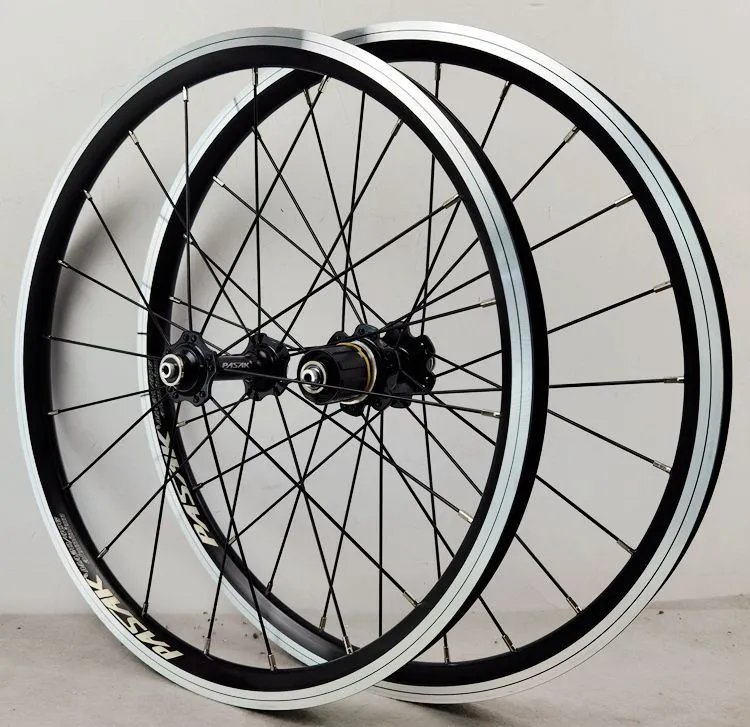 H4e643dd11f5f4c88a4b582cc2d56ec8a6 - Folding Bike Wheels for Mountain Bicycle, MTB Cycle Parts, Clincher Rim, V Brake, QR 9mm, 100mm, 130mm, 20h, 24H, 406, 451