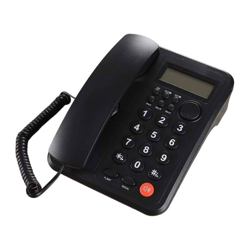 Landline Phone Corded Telephone with Caller Display Big Button LCD Display Telephone Speakerphone English