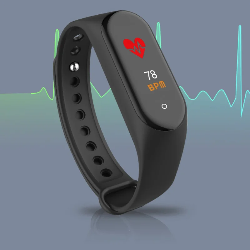 M4 Smart Watch Smart Wristband IP65 Waterproof Watch Blood Pressure Heart Rate Monitor Fitness Tracker Smart Sports Bracelet