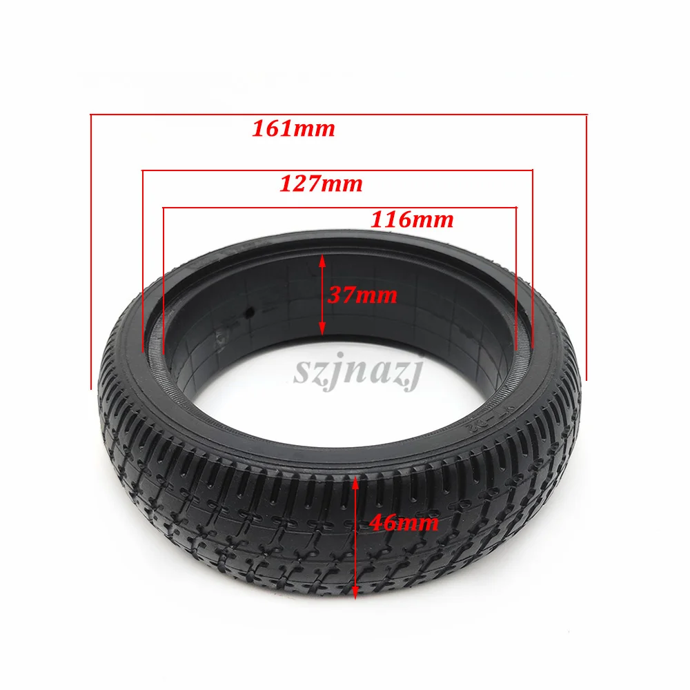 S1b4926c9972f4a40b607994b1492c336s - 6.5 Inch Solid Wheel 165x45 Tire with Aluminium/Plastic Rim for Mini Electric Scooter