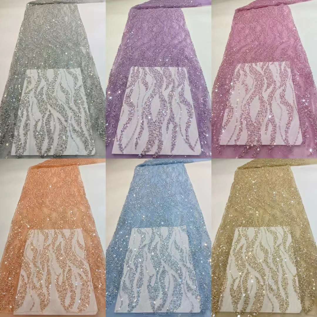 S3b6fab825fda4faa8ea79de5e1fe8176u - New Arrival French Africa Fabric High Quality Luxury 2022 Sequins Net Lace With Beads Rich Senegalese For Evening Or Party Dress