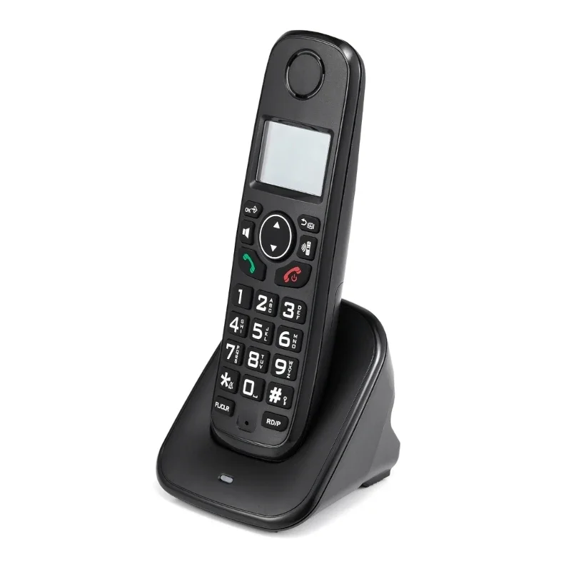 S3d19c43c165d447e85f9cb0971ee34744 - Cordless Landline Fixed Telephone Home Desk Phone with Caller Identification Sound Noise Reduction Telephones D1001